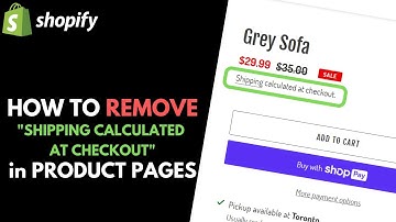 Shopify: How to Delete "Shipping Calculated at Checkout" on Product Pages
