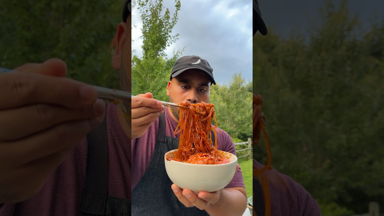 Spicy Shrimp Sweet Potato Noodles