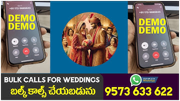 Bulk Calls App Demo // Bulk Voice Calls Demo // Wedding bulk Calls Demo