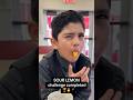EXTREMLY SOUR LEMON CHALLENGE 😱🍋 Comment down below what should I try next #funny #viral #trending