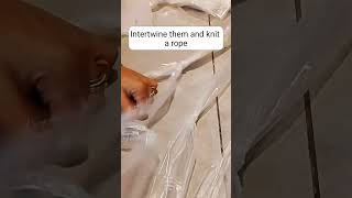 DIY Best Skipping Rope Out Of Waste Plastic Bags #diy #rope #bestoutofwaste #crafts #upcycle #free
