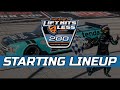 Starting Lineup for the 2021 LiftKits4Less 200 at DARLINGTON