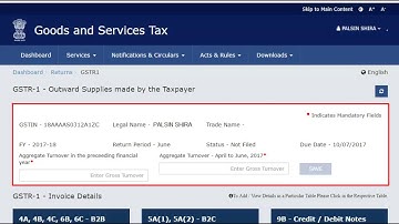 Help : Familiarizing with Different Sections of GSTR-1