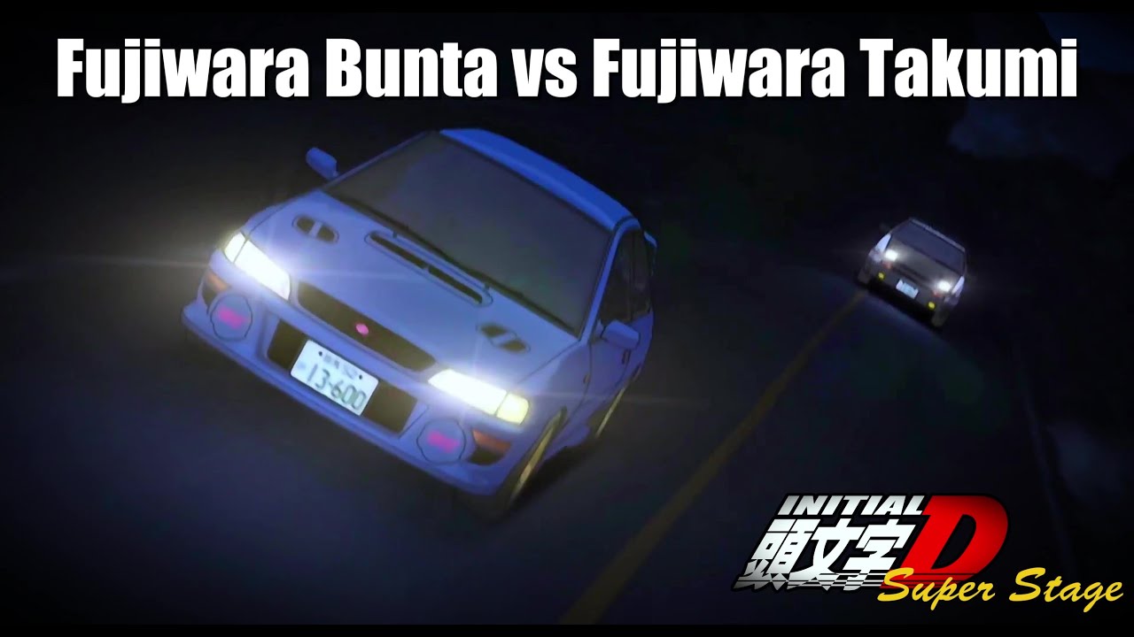 Fujiwara Bunta vs Fujiwara Takumi (GC8F vs AE86) [ENGLISH SUBTITLES] | Initial D Super Stage EP6