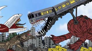 Infernal Train Vs Infected Zilla Sky Epic Battle Pikky Godzilla