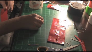 How To Make A Duct Tape Bi-Fold Wallet Pt. 1 (3 Pockets 2 Hidden 1 ID)