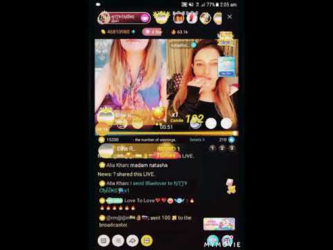 Bigo Live Streaming Kitty Cheek's And Natasha Playing Punishment PK BattleRound With Subtitles