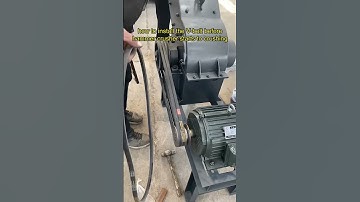 how to install the V belt before #hammercrusher start to #crushing #rock #constructionwaste #brick