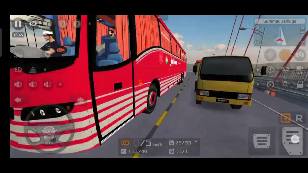 Driving volvo b9r/ high speed overtaking 🫡😎/Bus Simulator Indonesia//
