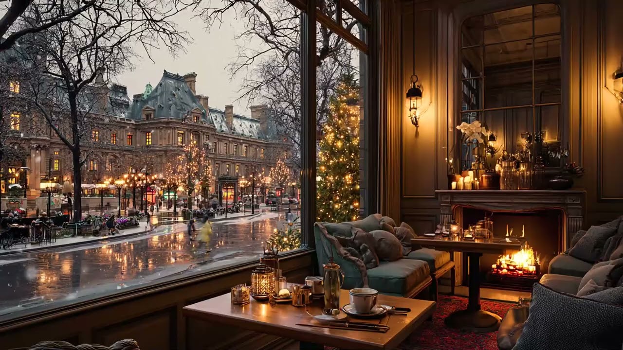 Cozy Christmas Atmosphere With Soothing Jazz Music 🎄 Relaxing Jazz And a Beautiful Festive Ambiance