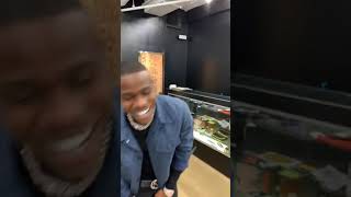 DaBaby Signing Autographs and Taking Pictures With Fans on Instagram Live (10/12/2019)