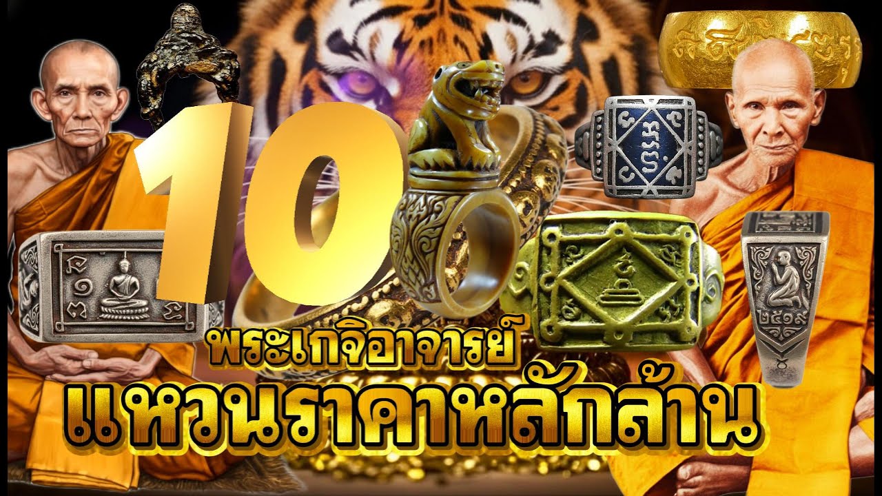 10อันดับสุดยอด แหวนพระเกจิอาจารย์  แหวนราคาแพงที่สุดในเมืองไทย?