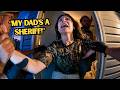 Woman Thinks Her Sheriff Dad Will Save Her After Threatening Officers