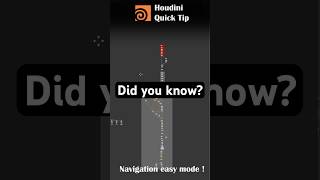 Graph navigation made easy ! Houdini Quick Tip #houdini #tutorial #3d