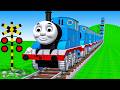 【踏切アニメ】複雑な電車 5 Trains 2026 Climbing Pynamid 🚦 Fumikiri 3D Railroad Crossing Animation #1k #1million