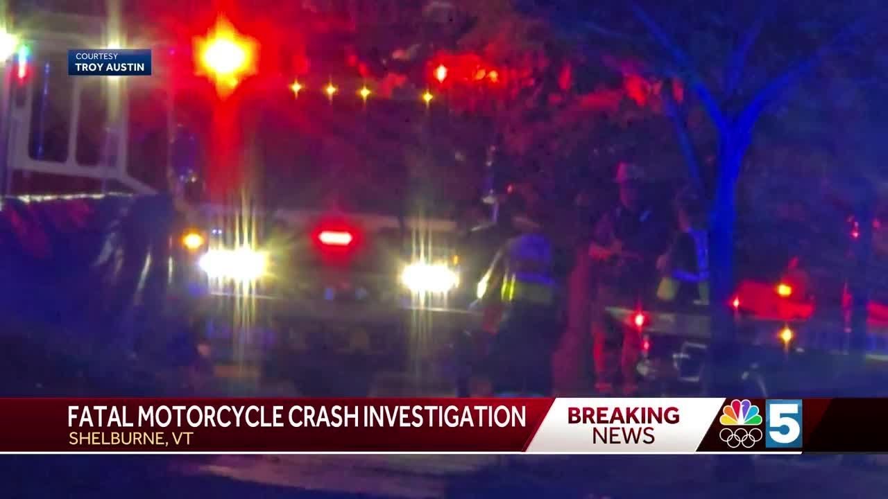 Police investigate a fatal motorcycle crash in Shelburne, VT - YouTube