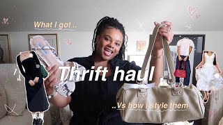 Thrift Haul ! what i thrifted vs how i styled it