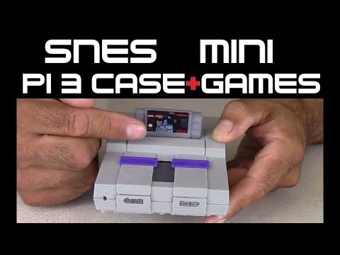 SNES MINI PI 3 case with Cartridges