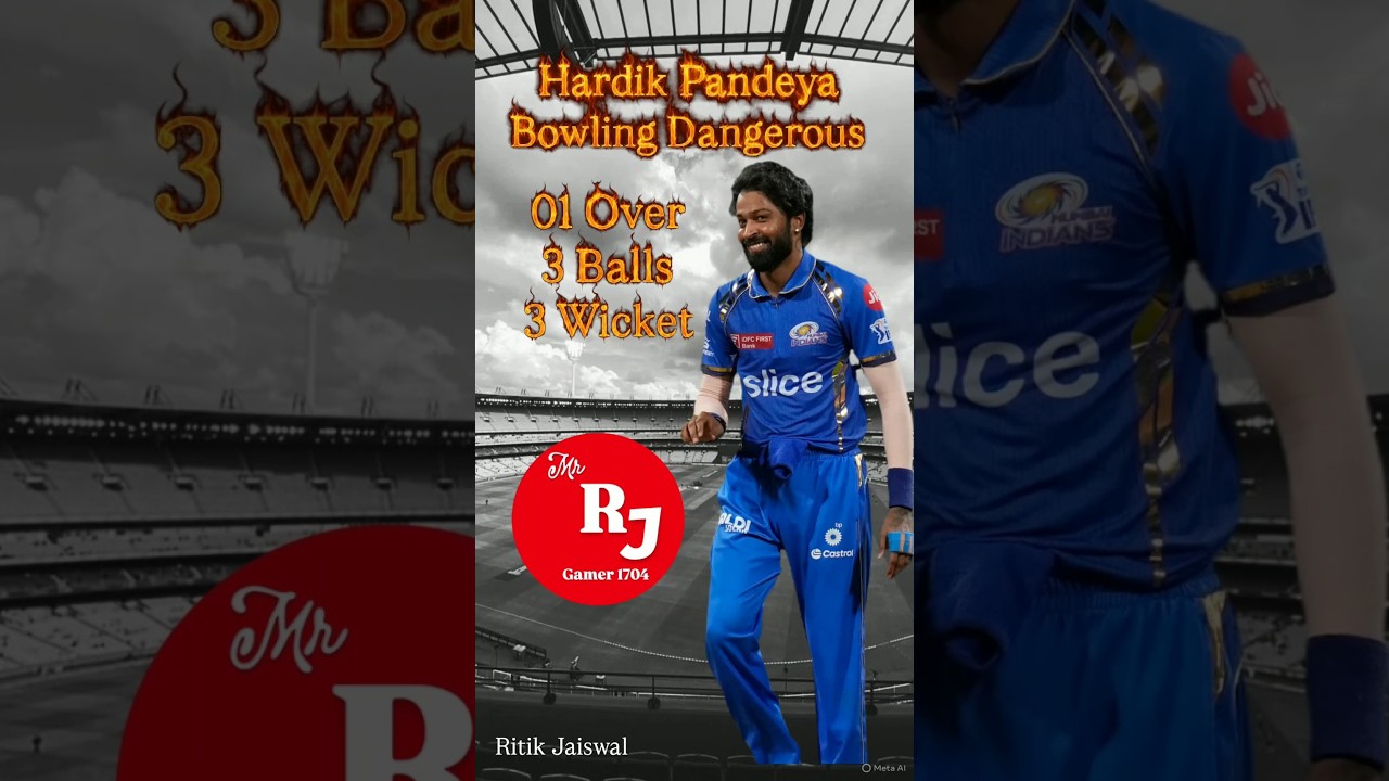 Hardik Pandeya Bowling 🔥🏏 3 Ball 3 Wicket I 