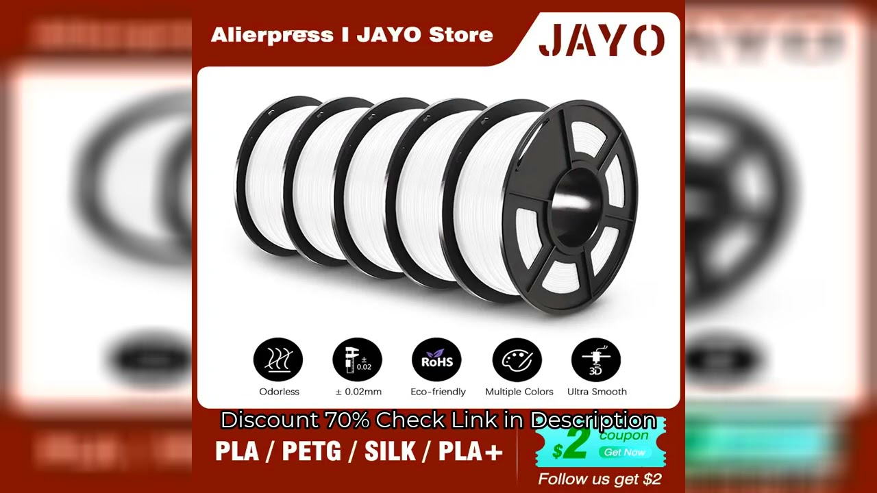 JAYO PLA/PLA META/PETG/SILK/PLA+/Wood/ ABS/Marble 3D Printer Filament 1.75mm 5KG 3D Printing Materia