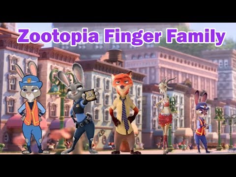 Zootopia Finger Family Song - Little baby rhymes