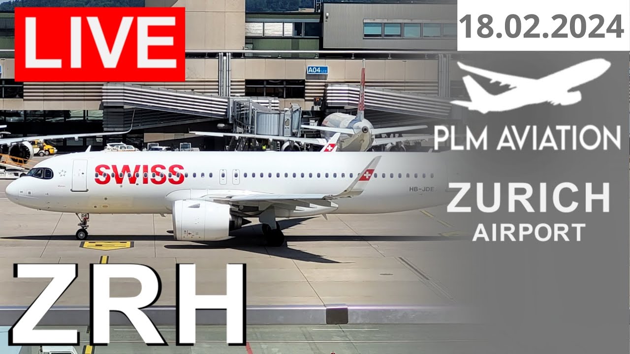 🔴LIVE at Zurich Airport | Watch Arrivals & Departures | Live Plane Spotting
