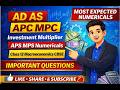 Class 12 Macroeconomics Numericals | AD AS APC MPC APS MPS | Investment Multiplier Questions
