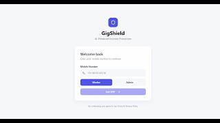 GigShield AI 🚀 | AI-Powered Insurance for Gig Workers | Guidewire DEVTrails 2026 Phase 1 screenshot 4