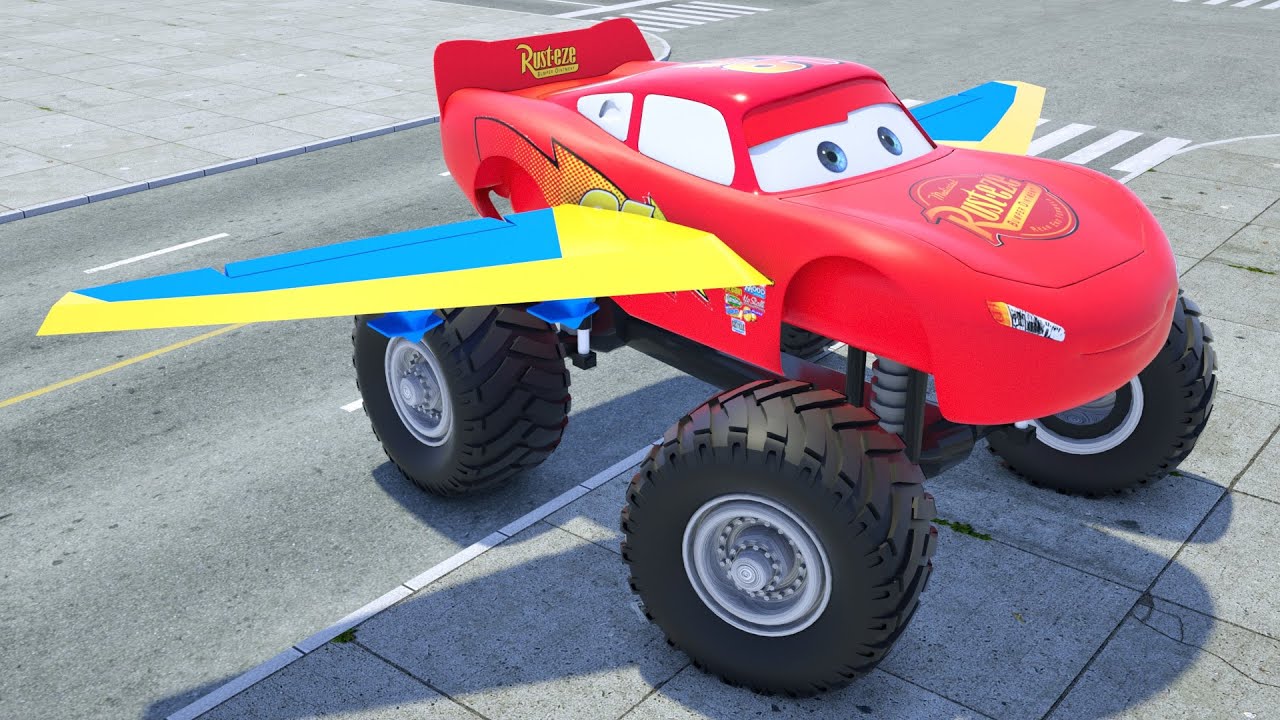 Colored Balls Playing | Lightning Mcqueen, Mater, Guido, Stripe and Macktrack