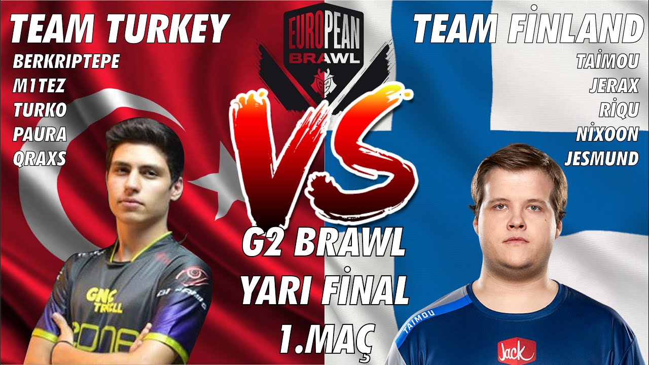 TÜRKİYE VS FİNLANDİYA Yarı Final G2 BRAWL II Turnuvası 1.MAÇ ...