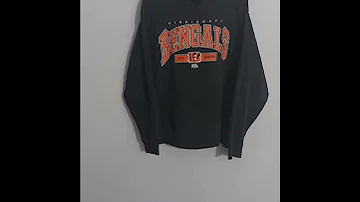 Preview NFL Cincinnati Bengals Hoodie XL L Oversized D Sort D Store Online Thrift Apparel 