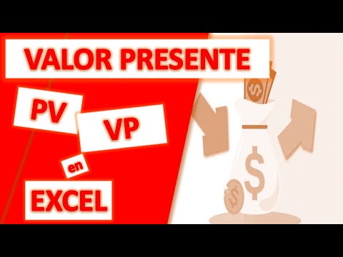 Como calcular el valor presente 👉 (Función PV o VP) en excel