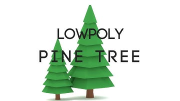 Low poly Pine - Blender