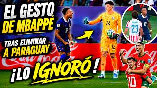 🔥 Mbappé dejó con la mano extendida a Orlando Gil 😱 El tenso final de Francia vs Paraguay