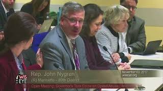 Morning Minute: Nygren Opens Up at Governor’s Task Force on Opioid Abuse