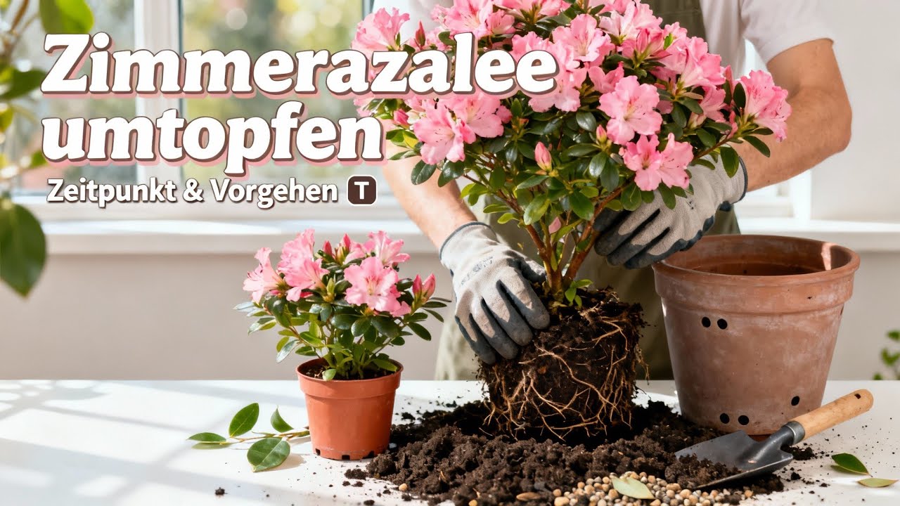 Zimmerazalee (Rhododendron simsii) 🌸 | Umtopfen leicht gemacht: Zeitpunkt & richtige Vorgehensweise