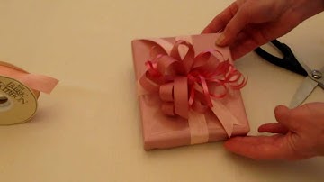 How To Tie A Wide Ribbon On A Gift Part 3