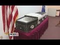 Replica of Lincoln&#39;s coffin at Wallingford Senior Center