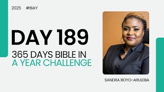 Day 189 of 365 Days Bible Challenge.  July 8th, 2025