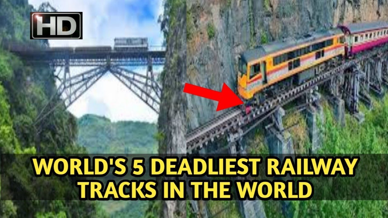 TOP 5 DEADLIEST RAILWAY TRACKS IN THE WORLD 😨 यहा जाना खतरों से खाली