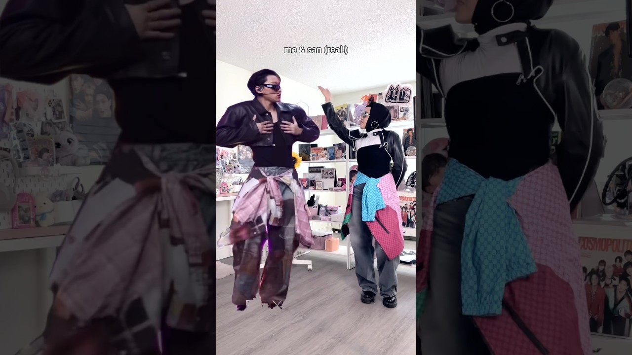 matching outfits with ateez san 💗 (this is a joke btw)