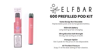 Elf Bar 600 Prefilled Pod Kit Unboxing & Setup