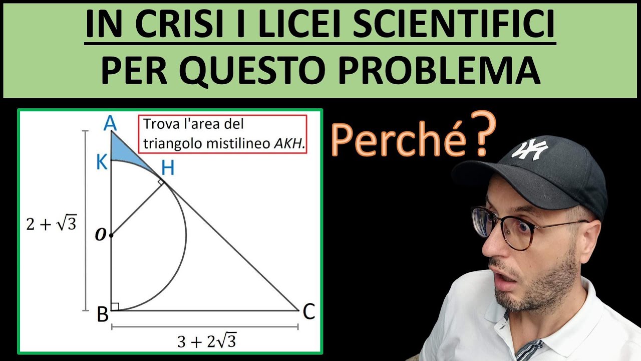 Le classi QUARTE e QUINTE del Liceo Scientifico entrano in crisi per questo problema di geometria.