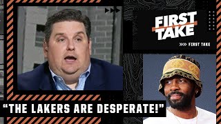 'The Lakers are desperate!' - Brian Windhorst on Kyrie Irving \& KD BOTH going to L.A. | First Take