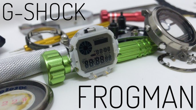 cara setting g shock frogman