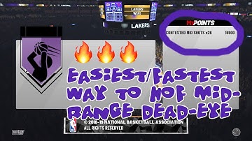 NBA 2K19 Easiest/Fastest Way to Mid-range Dead-Eye!!!!