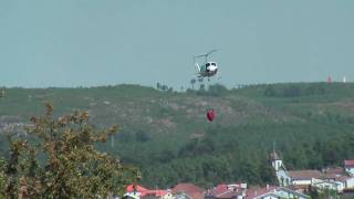 Helicópteros a apagar incêndio em Gumirães - Viseu