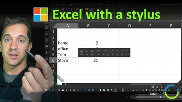 Using Microsoft Excel with a stylus, Surface Pen, Windows Ink, Action Pen and No KEYBOARD Tablet Pro