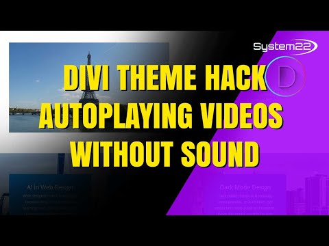 Divi Theme Hack: Autoplaying Videos without Sound