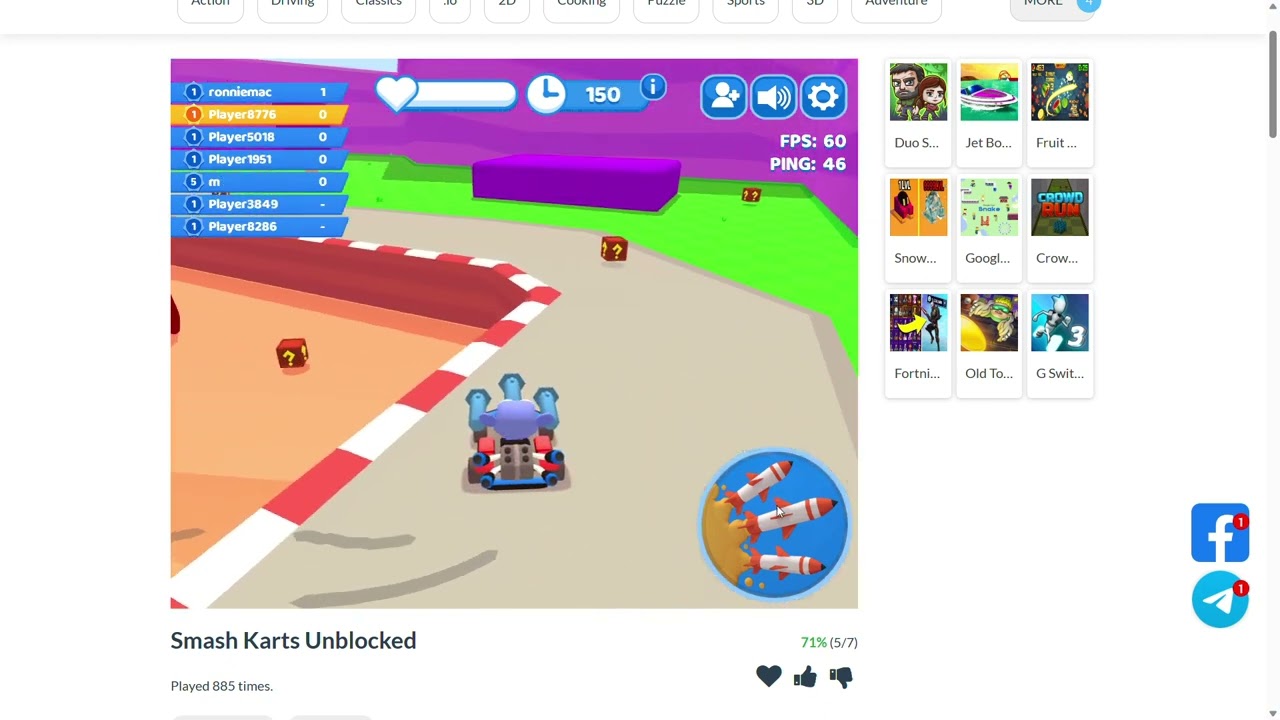 Smash Karts Unblocked Play Best Free Online Games #smashkarts 